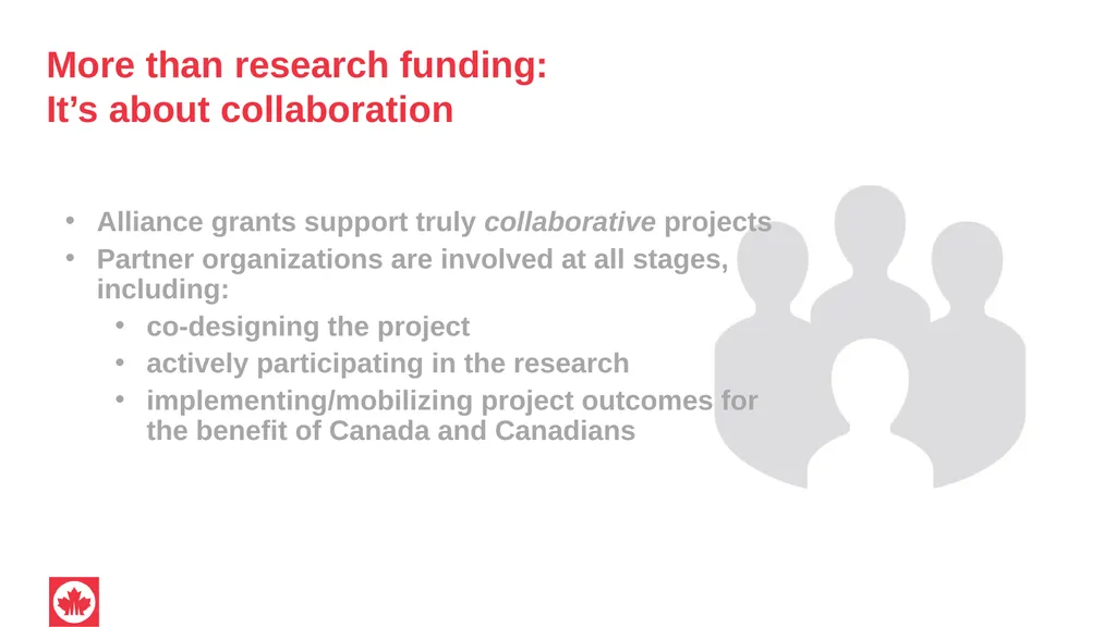 NSERC Alliance Grants Canada’s research - slide 45 of 47