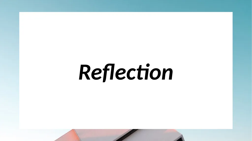 Ecclesiology --- Our approach What’s at play? - slide 31 of 34