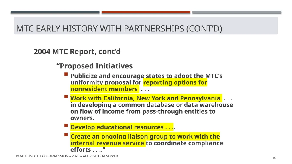 MTC Partnership Summit - background May 2023 © - slide 15 of 53