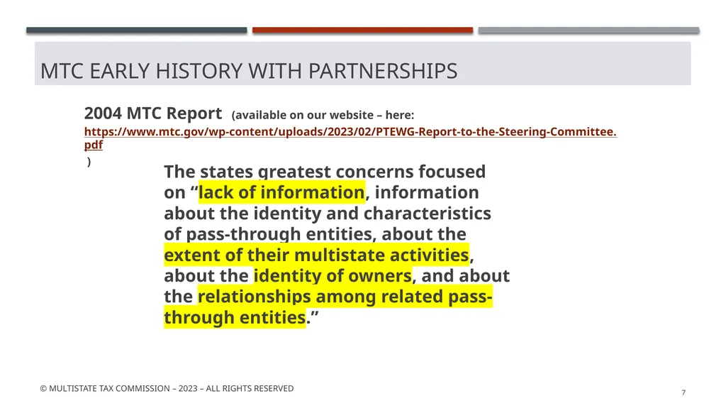 MTC Partnership Summit - background May 2023 © - slide 7 of 53