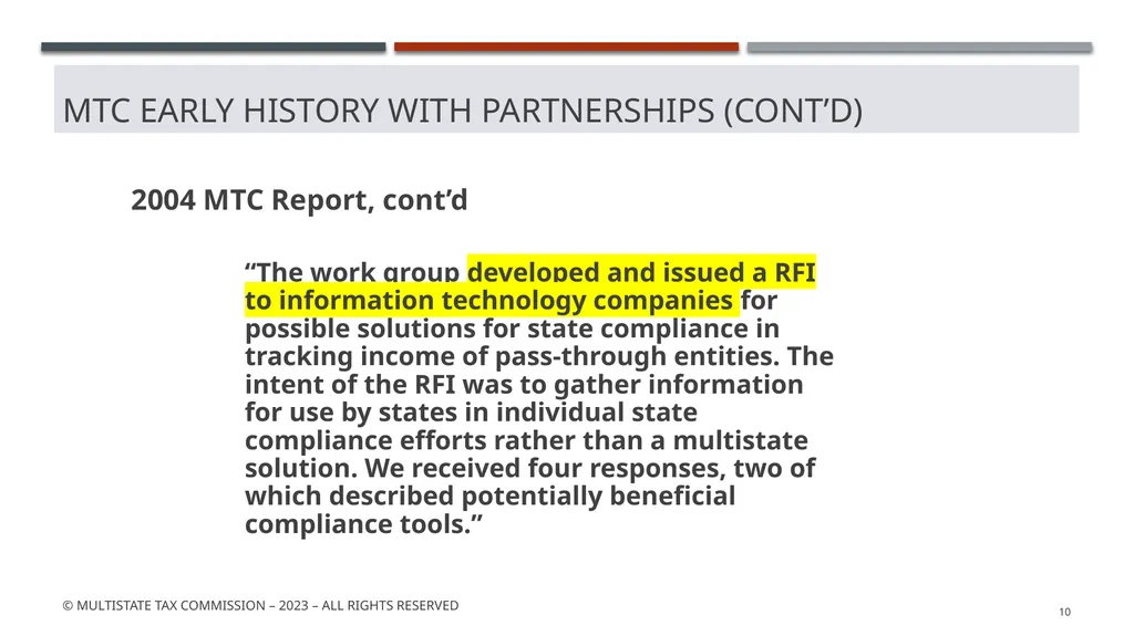 MTC Partnership Summit - background May 2023 © - slide 10 of 53