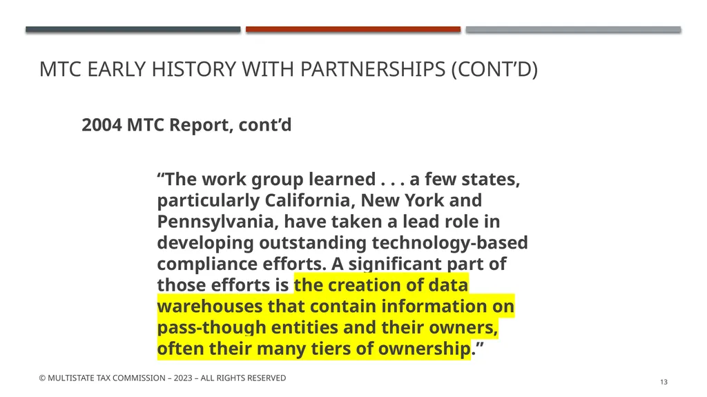MTC Partnership Summit - background May 2023 © - slide 13 of 53