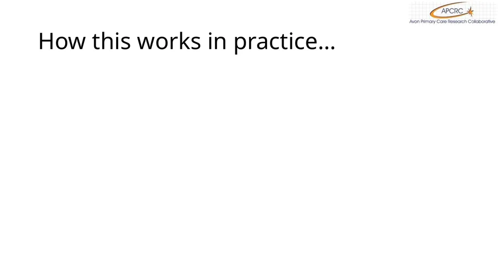 The Avon Primary Care Research Collaborative R&D - slide 6 of 12