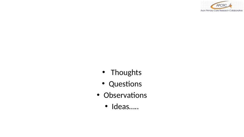 The Avon Primary Care Research Collaborative R&D - slide 11 of 12