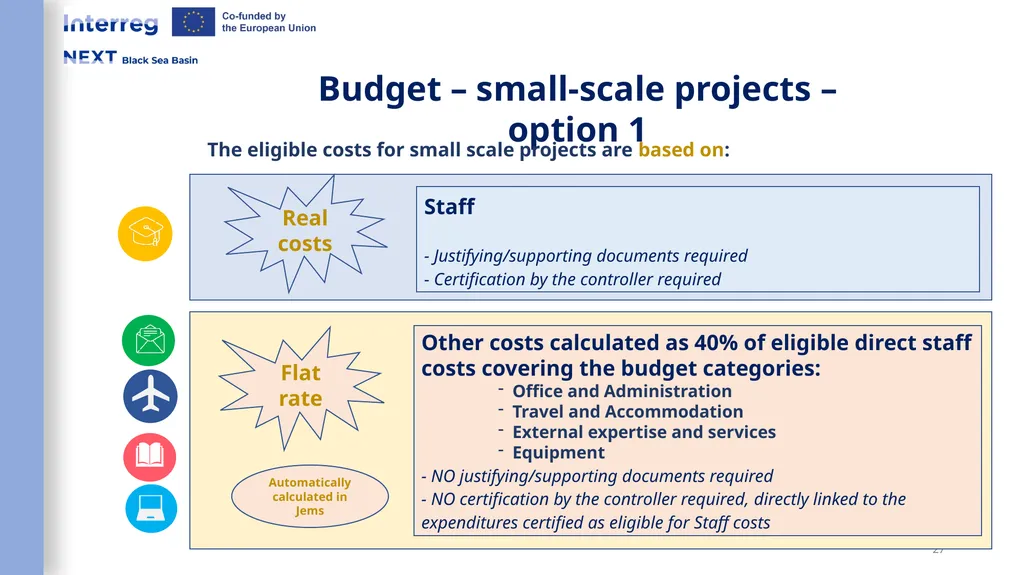 Interreg NEXT Black Sea Basin Programme Webinar - slide 27 of 31