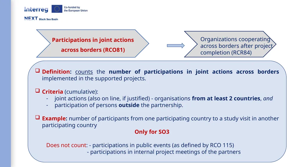 Interreg NEXT Black Sea Basin Programme Webinar - slide 17 of 31