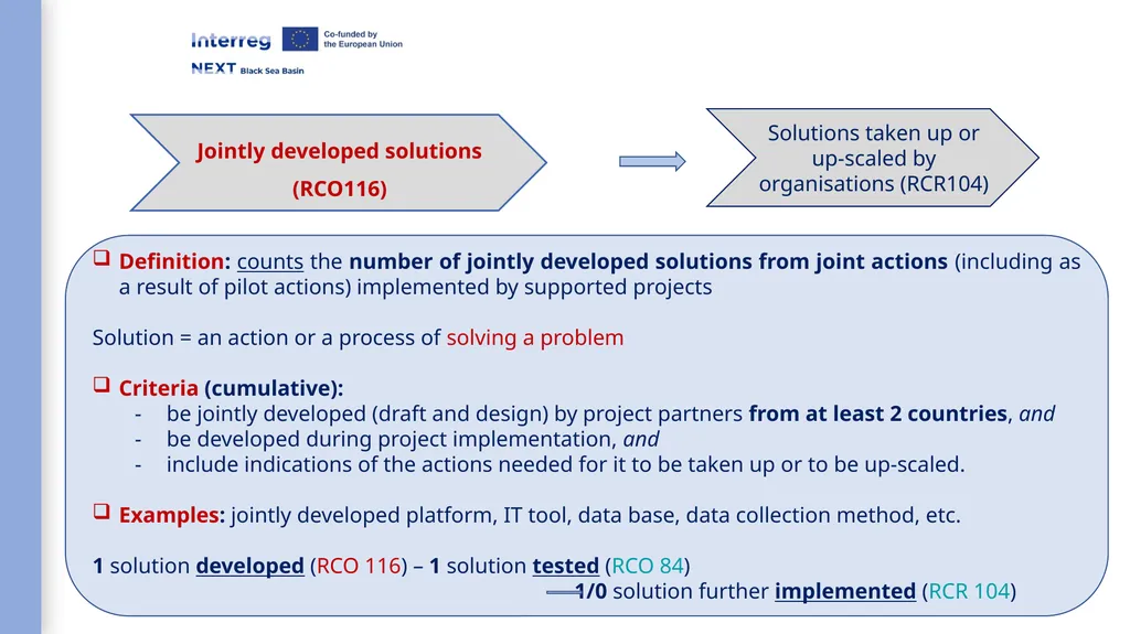 Interreg NEXT Black Sea Basin Programme Webinar - slide 19 of 31