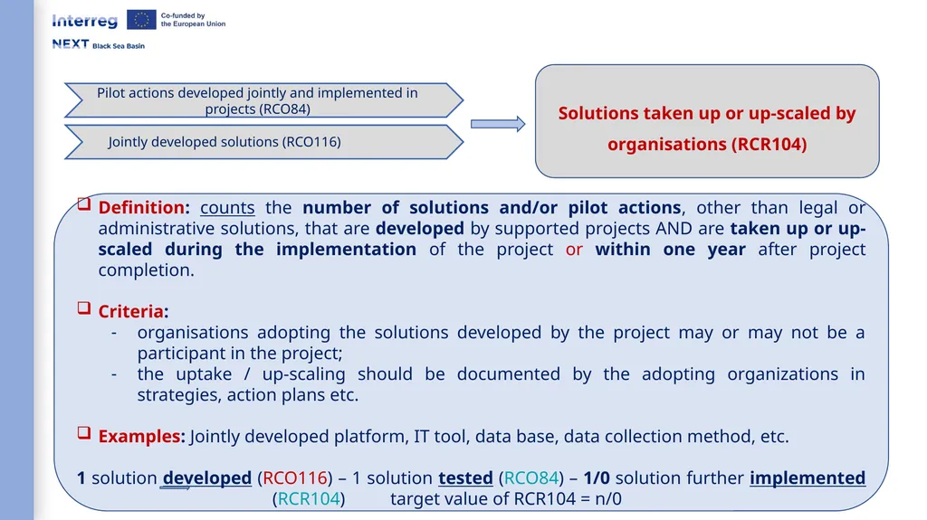 Interreg NEXT Black Sea Basin Programme Webinar - slide 21 of 31