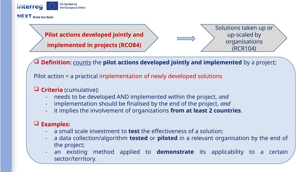 Interreg NEXT Black Sea Basin Programme Webinar - slide 20 of 31