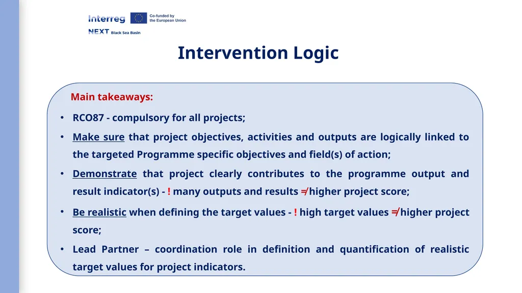 Interreg NEXT Black Sea Basin Programme Webinar - slide 22 of 31