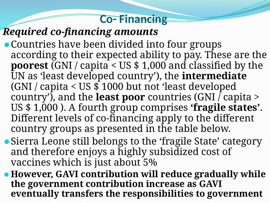 Partnership for sustainable immunization financing - slide 16 of 20