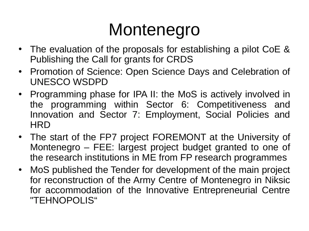 Welcome Steering Platform on Research for Western - slide 9 of 25