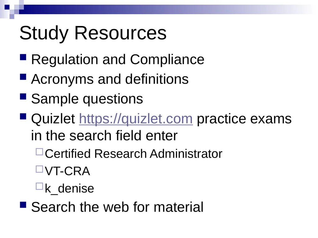 Value of Research Administrator Certification: - slide 17 of 25