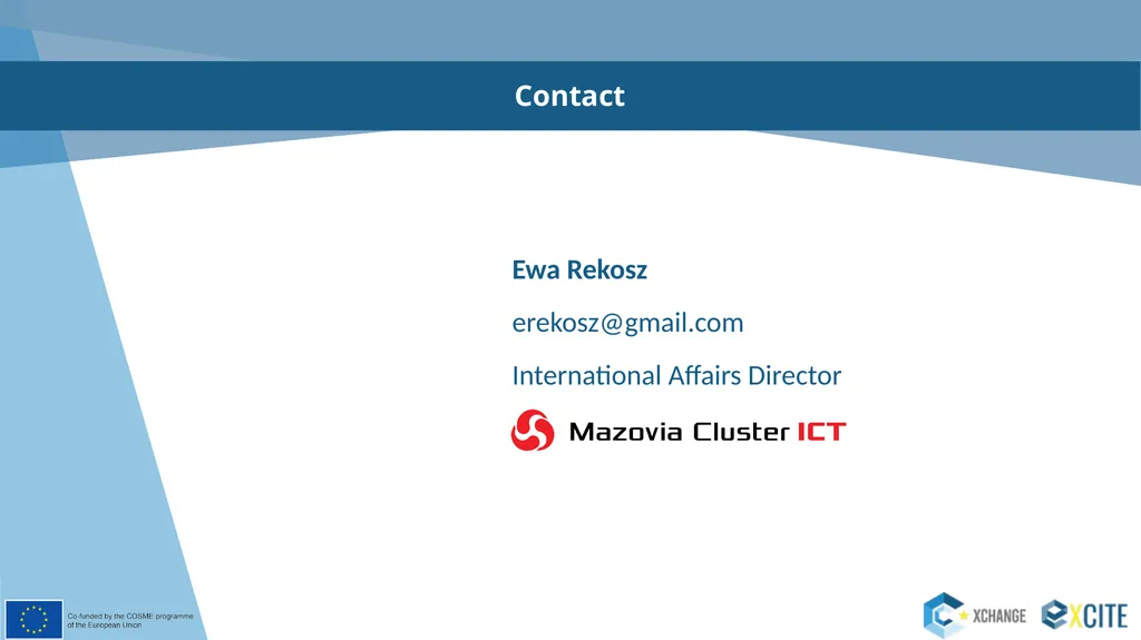 The ClusterXchange Scheme ClusterXchange programme - slide 12 of 13