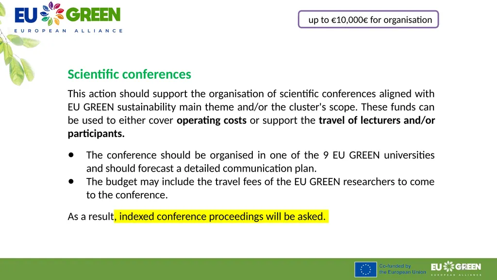 Procedure to leverage joint research activities - slide 12 of 28