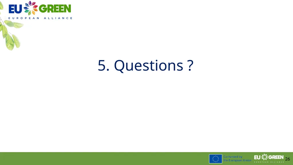 Procedure to leverage joint research activities - slide 26 of 28