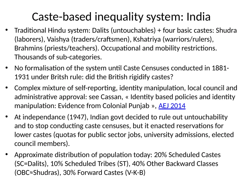 Introduction to Economic History (Master APE & - slide 35 of 51