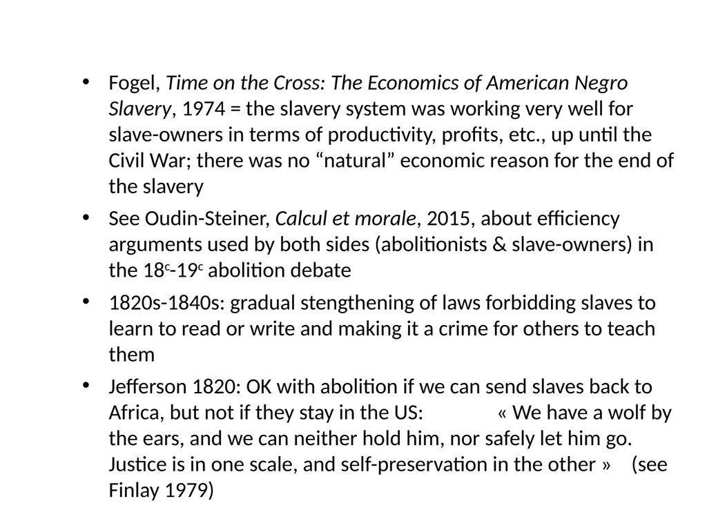 Introduction to Economic History (Master APE & - slide 8 of 51