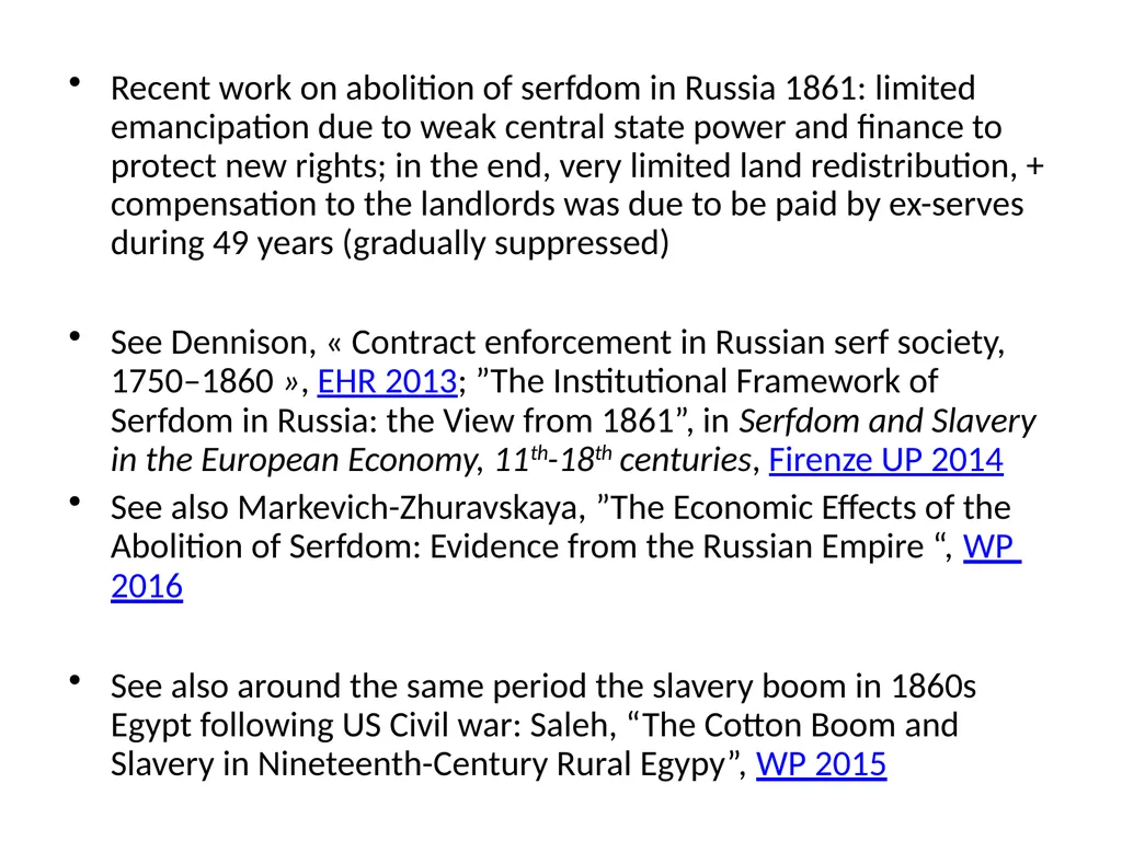 Introduction to Economic History (Master APE & - slide 30 of 51