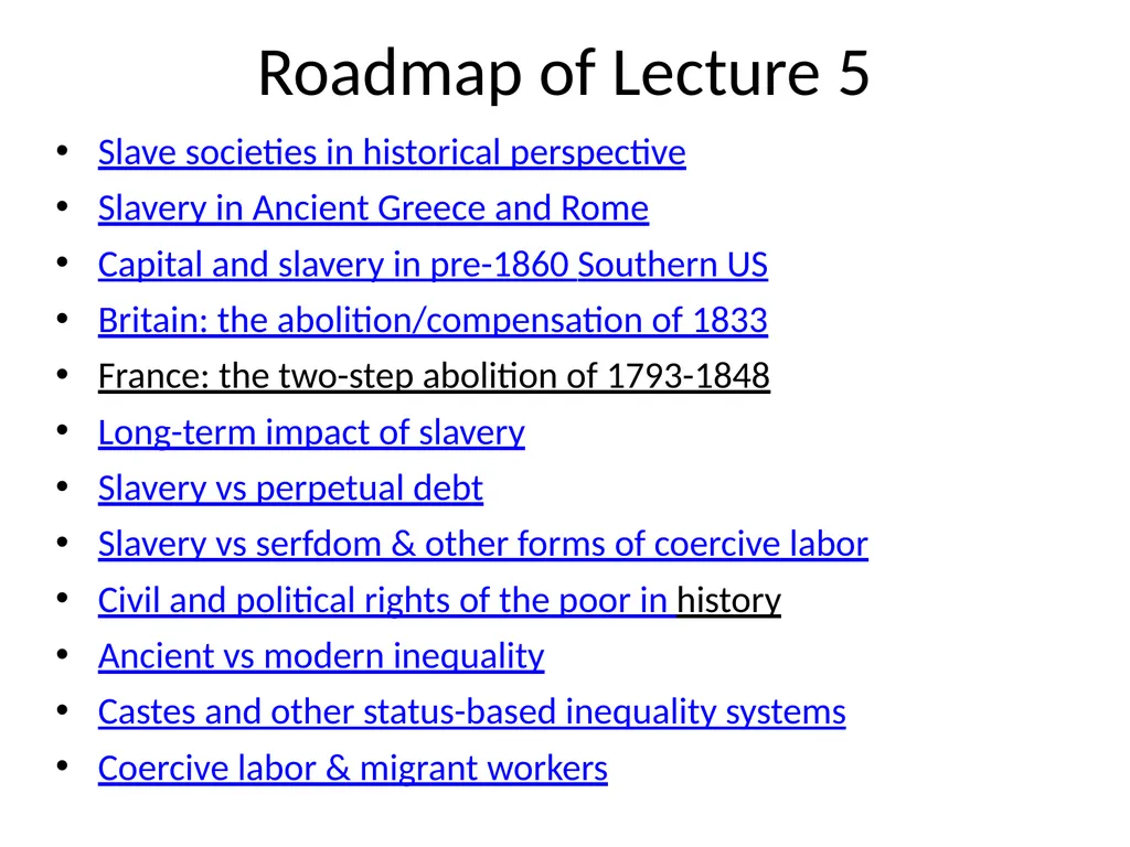 Introduction to Economic History (Master APE & - slide 2 of 51