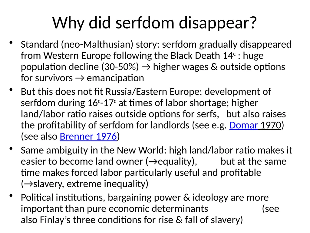 Introduction to Economic History (Master APE & - slide 29 of 51