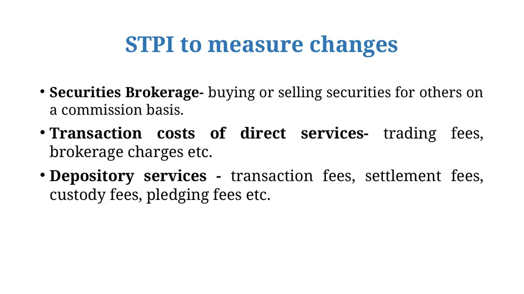 Securities Transaction Price Index (STPI) Office - slide 10 of 14