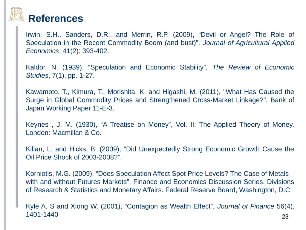September 13, 2011 Financialization of Commodity - slide 23 of 24