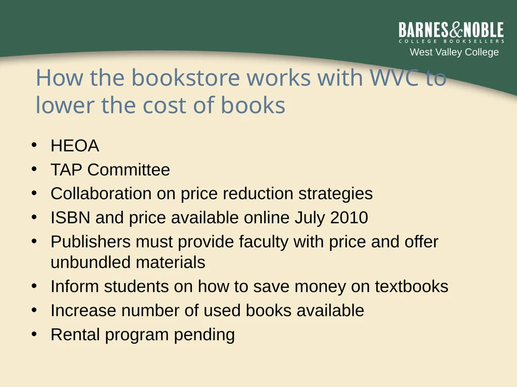 By working together we can lower the cost of books - slide 15 of 20