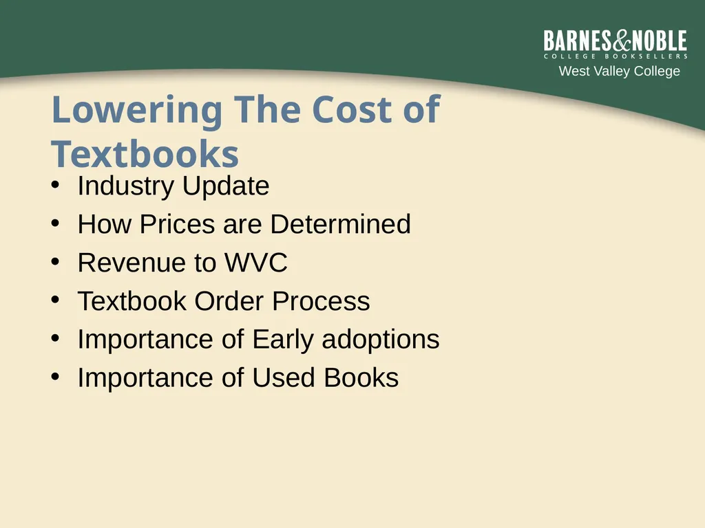 By working together we can lower the cost of books - slide 2 of 20