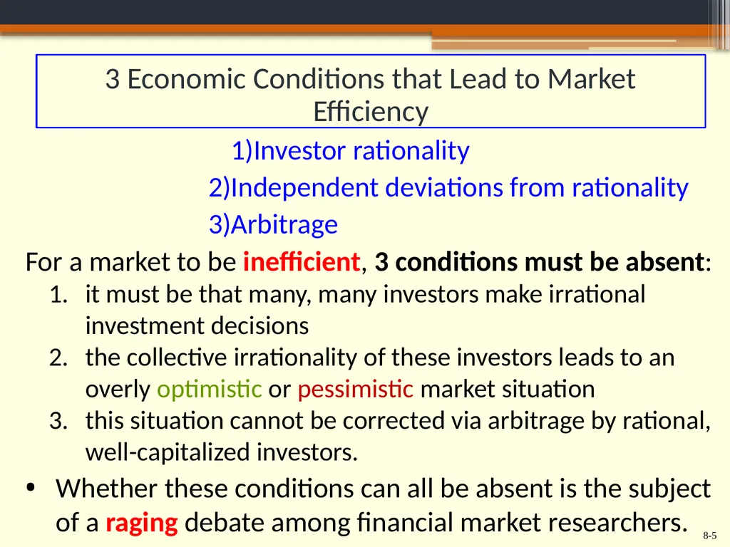 Chapter 8 Behavioral Finance and the Psychology of - slide 5 of 50