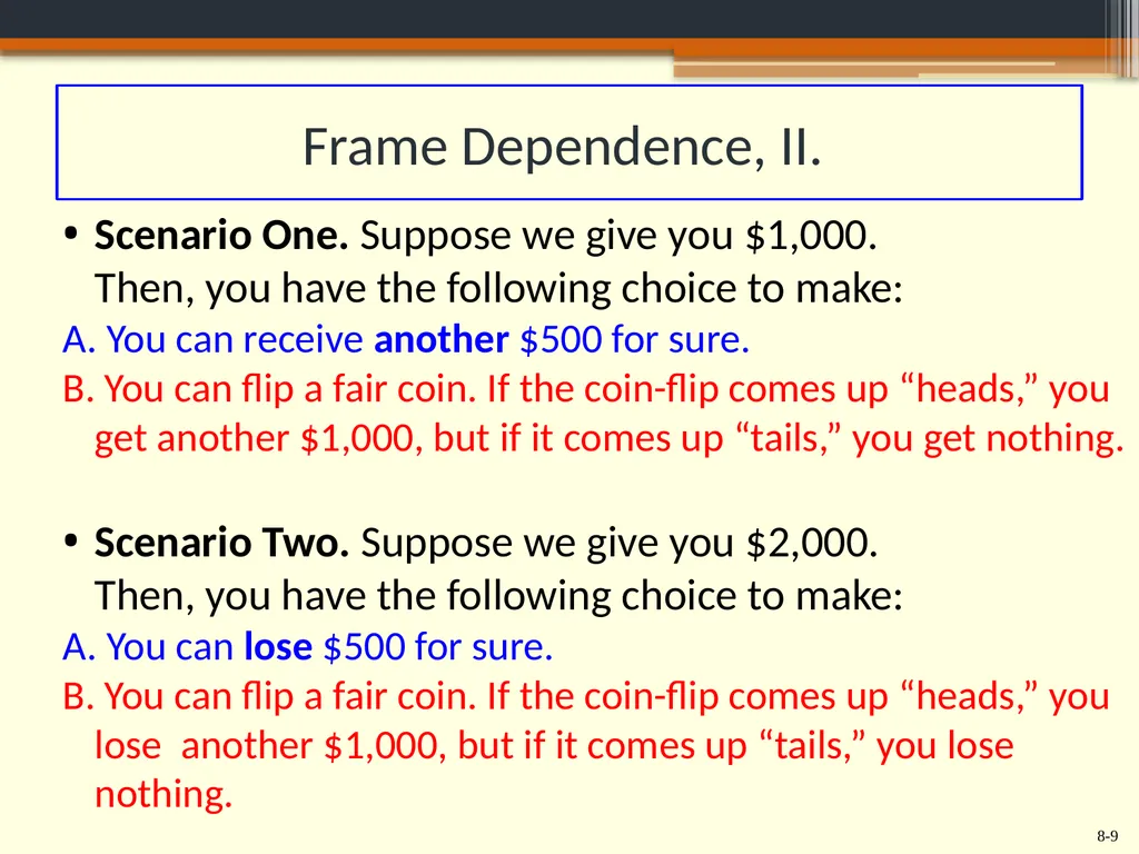 Chapter 8 Behavioral Finance and the Psychology of - slide 9 of 50