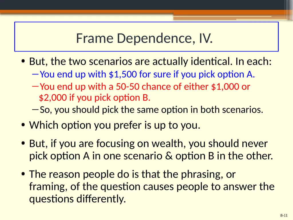 Chapter 8 Behavioral Finance and the Psychology of - slide 11 of 50