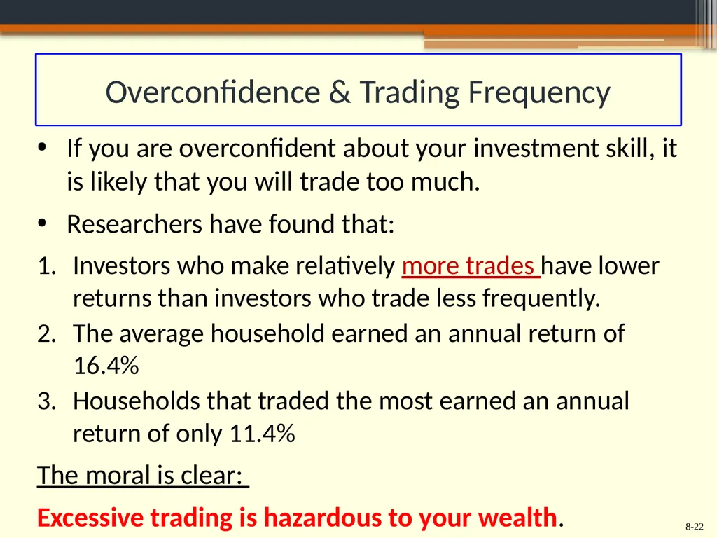 Chapter 8 Behavioral Finance and the Psychology of - slide 22 of 50