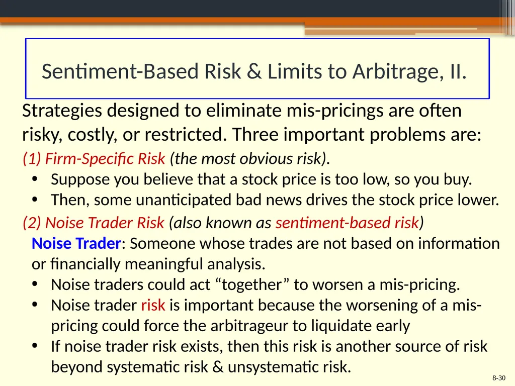 Chapter 8 Behavioral Finance and the Psychology of - slide 30 of 50