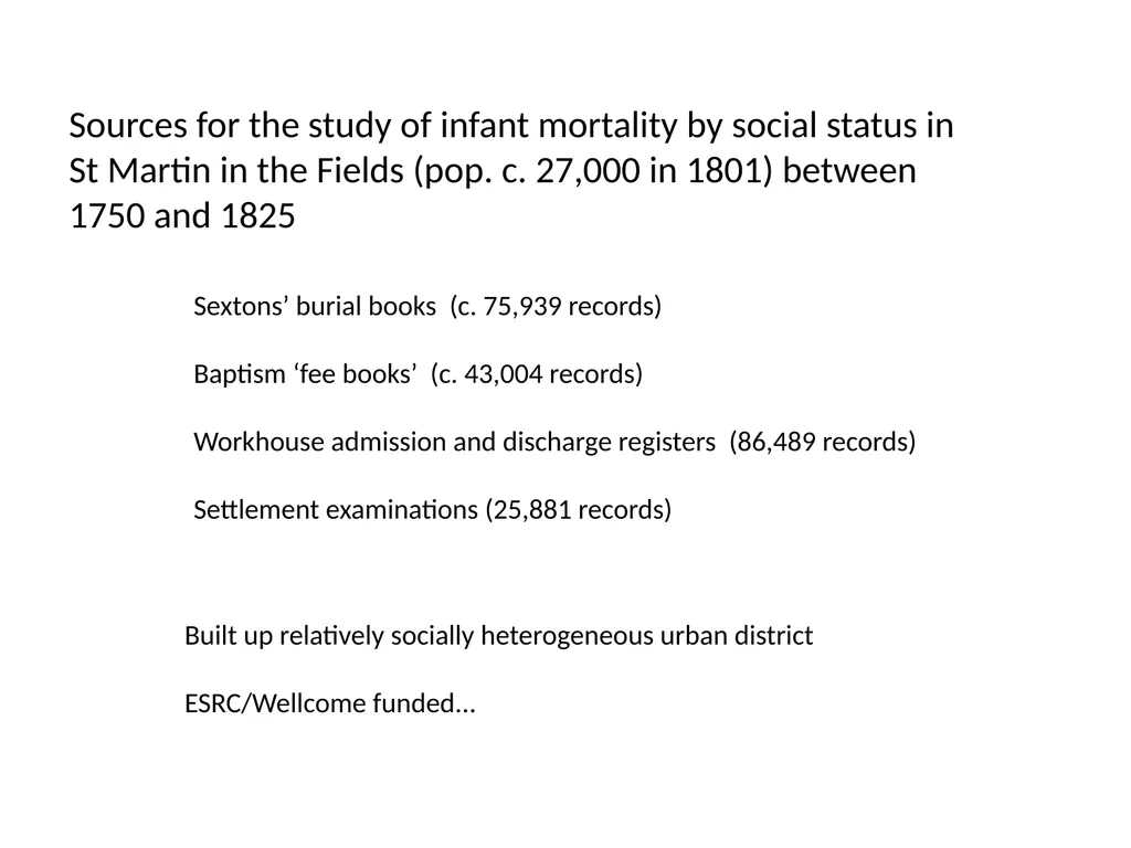 Jeremy Boulton, seminar presentation at the - slide 2 of 29