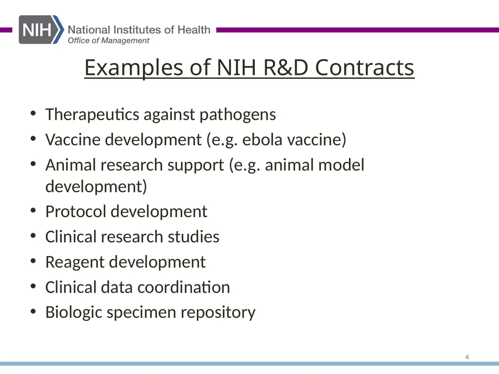 Research and Development Contracts: Finding - slide 4 of 29