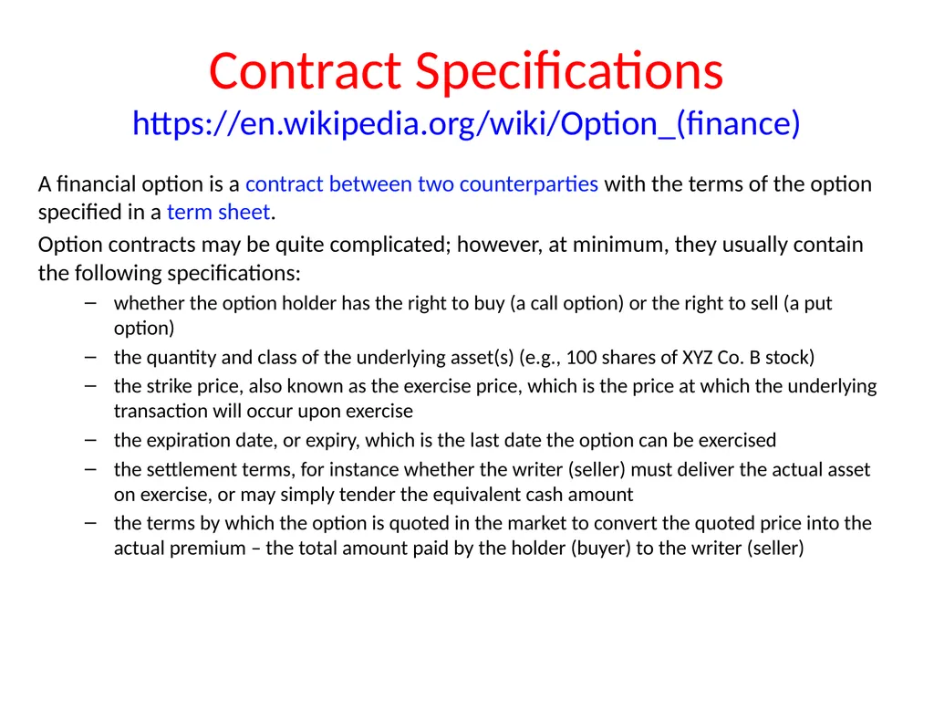 Lecture 19 Options and Derivatives John Rundle - slide 12 of 39