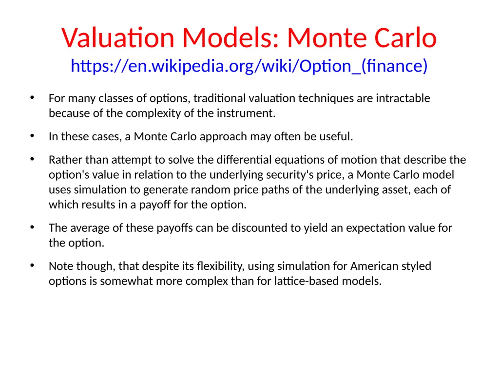 Lecture 19 Options and Derivatives John Rundle - slide 36 of 39