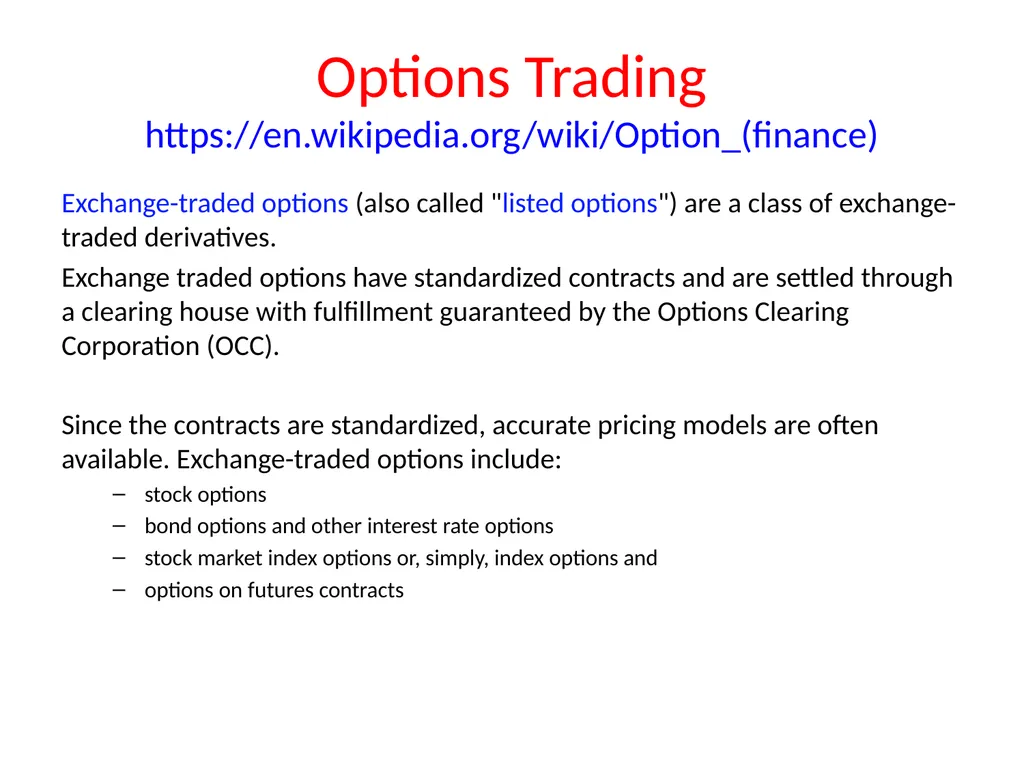 Lecture 19 Options and Derivatives John Rundle - slide 13 of 39