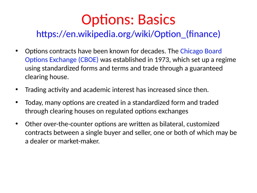 Lecture 19 Options and Derivatives John Rundle - slide 9 of 39