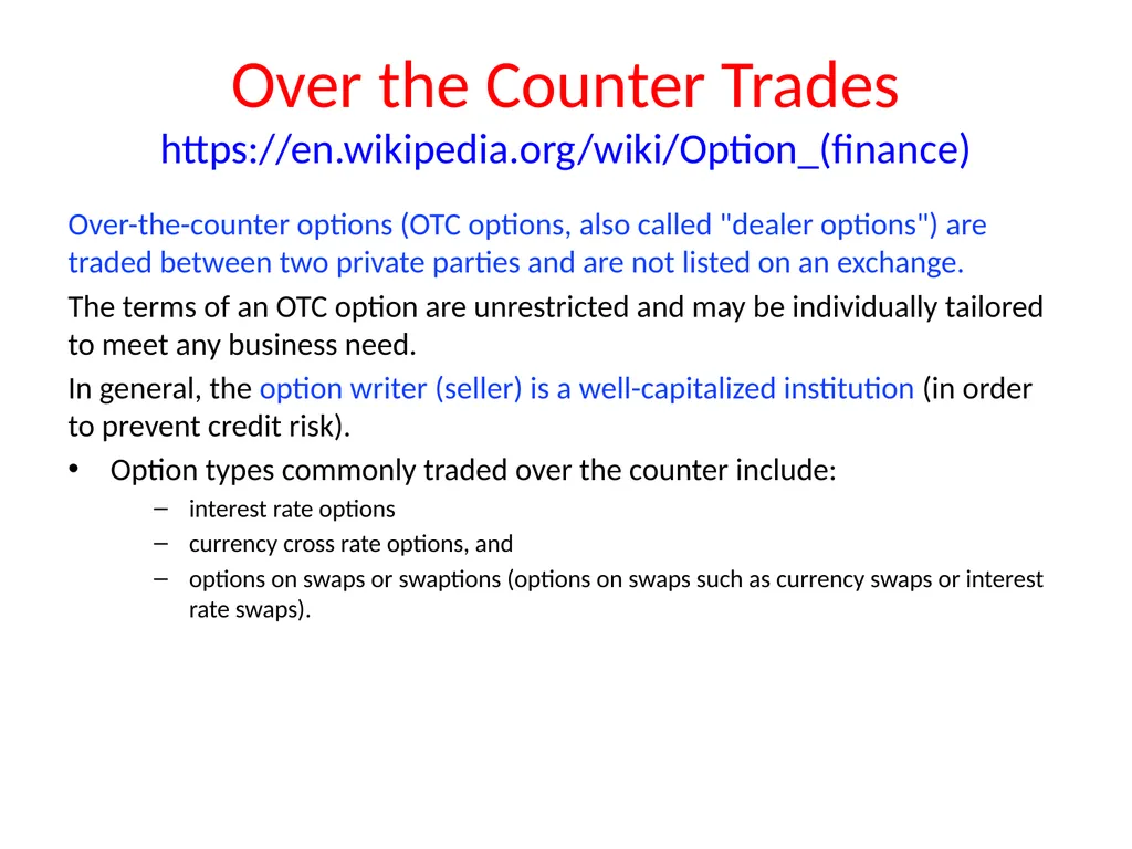 Lecture 19 Options and Derivatives John Rundle - slide 14 of 39
