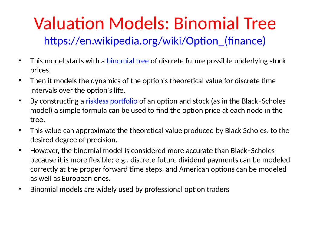 Lecture 19 Options and Derivatives John Rundle - slide 35 of 39