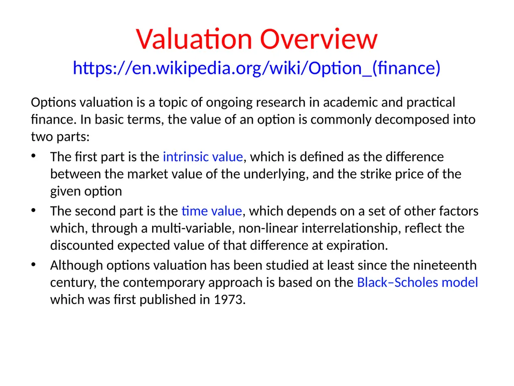 Lecture 19 Options and Derivatives John Rundle - slide 30 of 39