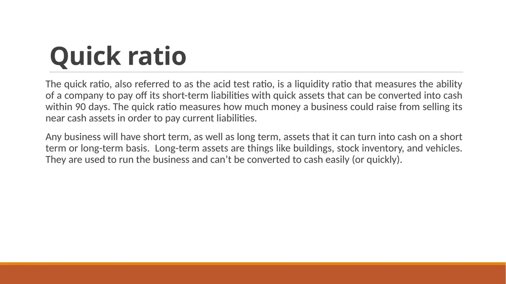 Classification of Ratio Current ratio The current - slide 4 of 15
