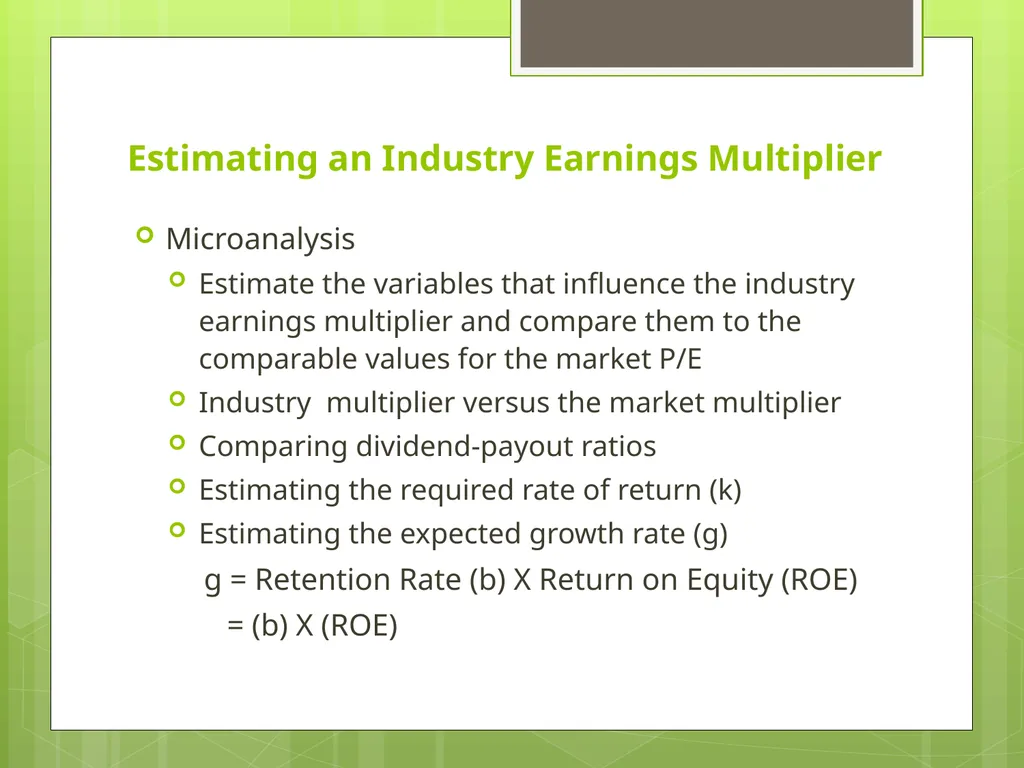 Industry Analysis ch13 Why Do Industry Analysis? - slide 42 of 43
