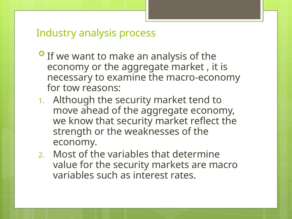 Industry Analysis ch13 Why Do Industry Analysis? - slide 11 of 43