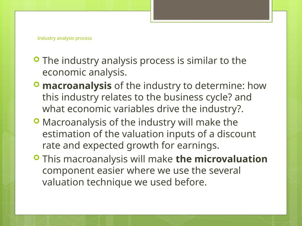Industry Analysis ch13 Why Do Industry Analysis? - slide 13 of 43