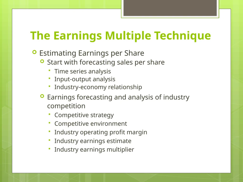 Industry Analysis ch13 Why Do Industry Analysis? - slide 40 of 43