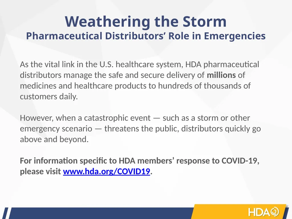Healthcare Distribution Alliance: An Introduction - slide 12 of 13