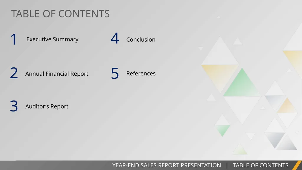 YEAR-END SALES REPORT TEMPLATE YEAR-END SALES - slide 2 of 11